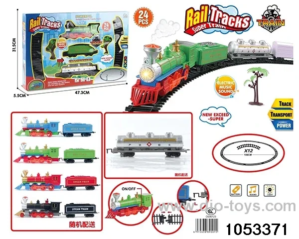 Electric Lighted Musical Train in window box