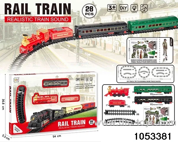 Electric Lighted Musical Train in window box