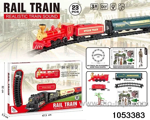 Electric Lighted Musical Train in window box
