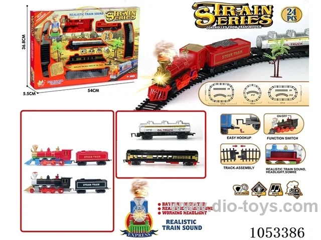 Electric Lighted Musical Train in window box