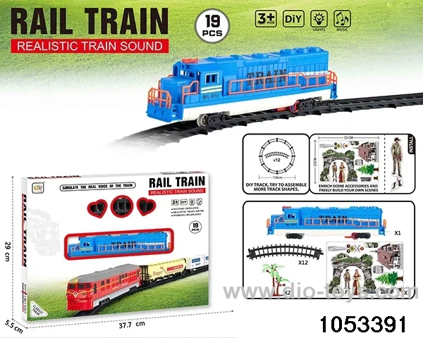 Electric Lighted Musical Train in window box