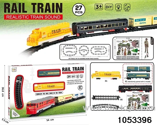 Electric Lighted Musical Train in window box