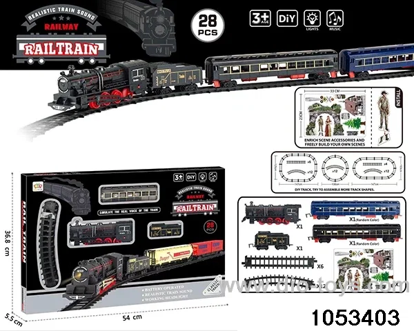 Electric Lighted Musical Train in window box