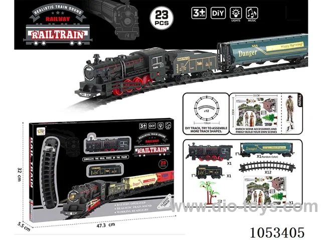 Electric Lighted Musical Train in window box