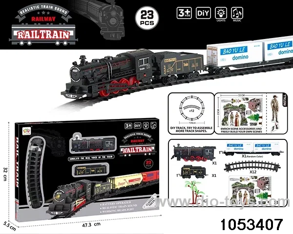 Electric Lighted Musical Train in window box
