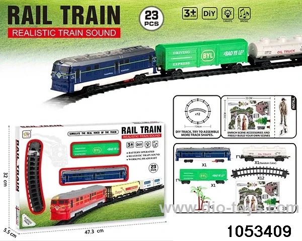 Electric Lighted Musical Train in window box