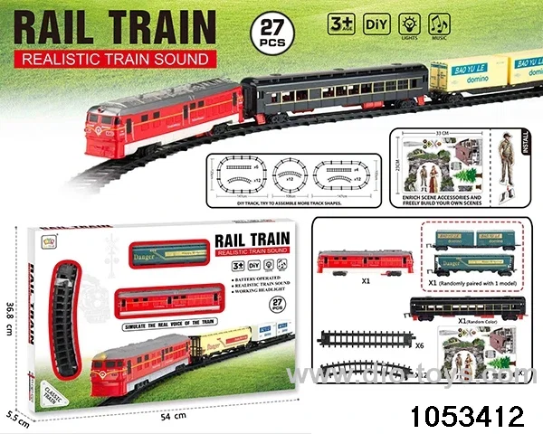 Electric Lighted Musical Train in window box