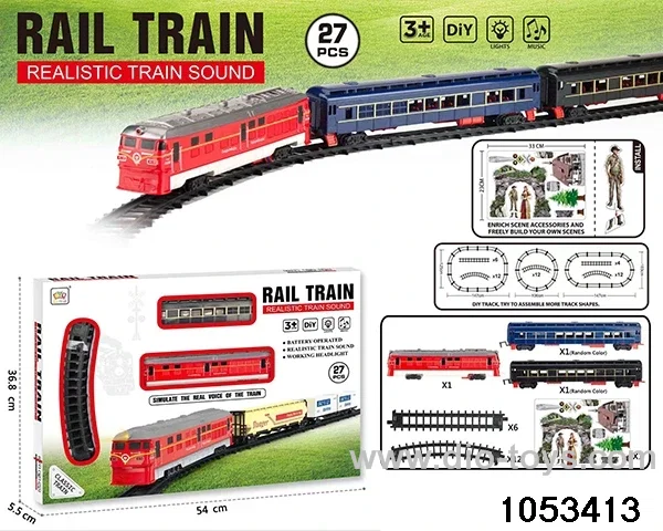 Electric Lighted Musical Train in window box