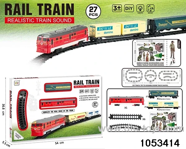 Electric Lighted Musical Train in window box