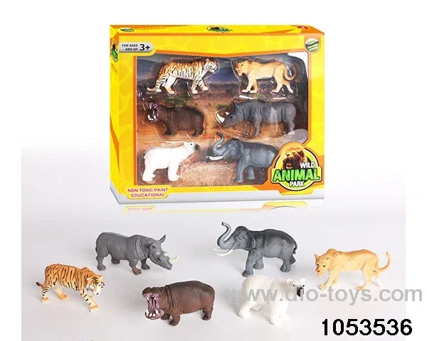 6pcs Animal Set in window box