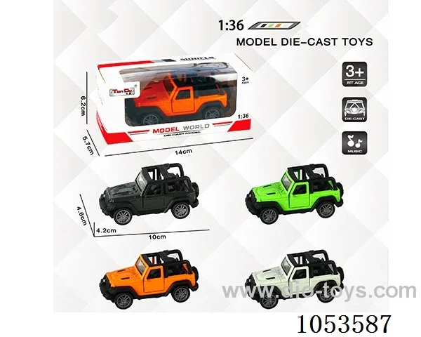 1：:36 Pull Back Alloy Car W L/M