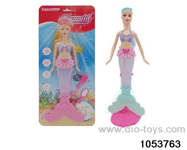 11 inch mermaid with light and music in Blister with insert