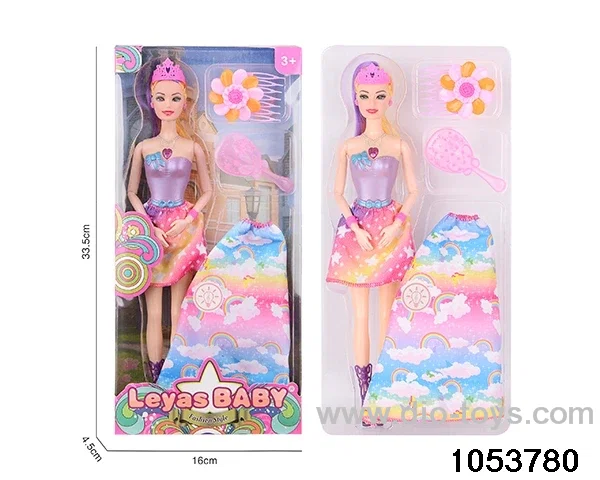 11 inch doll with light and music in window box