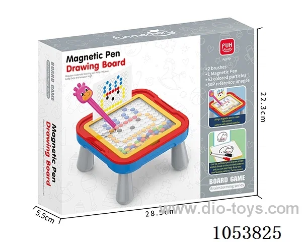Magnetic drawing board game