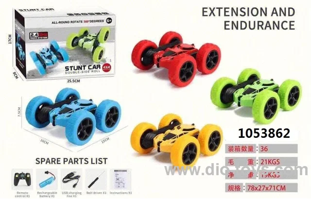 2.4Ghz 6 Channels RC Twists Car Multifunctional Stunt Car rc car in color box