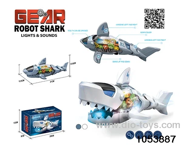 Electric Megalodon with lights and music in color box