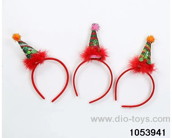 Christmas Hair Clip Headband（with light）in opp bag