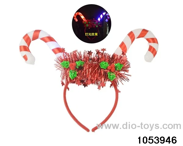 Christmas Hair Clip Headband（with light）in opp bag