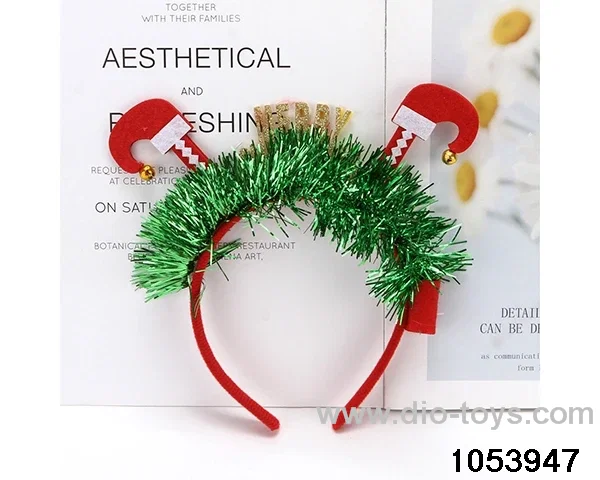 Christmas Hair Clip Headband（with light）in opp bag