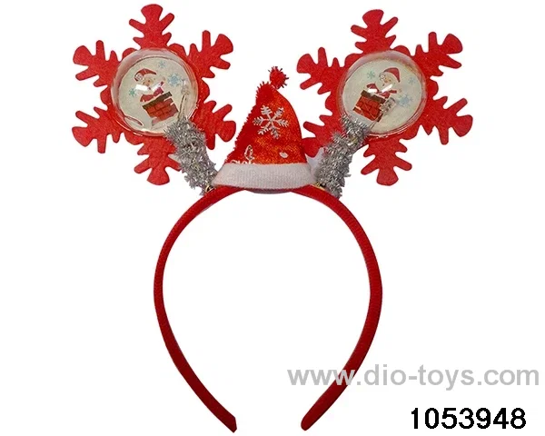 Christmas Hair Clip Headband（with light）in opp bag