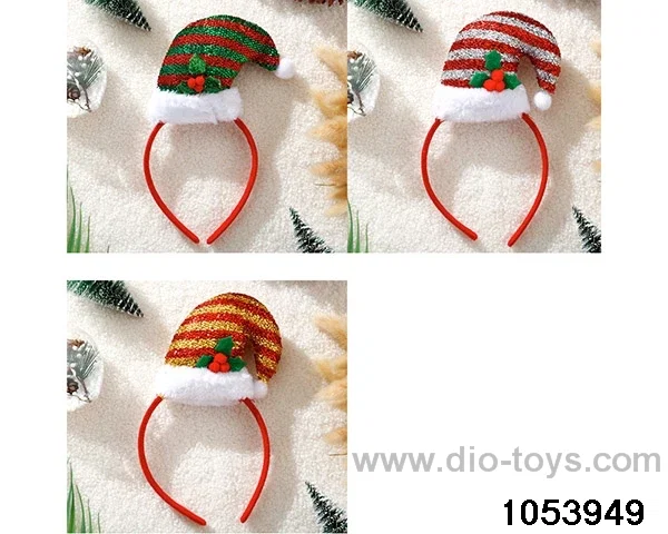 Christmas Hair Clip Headband in opp bag