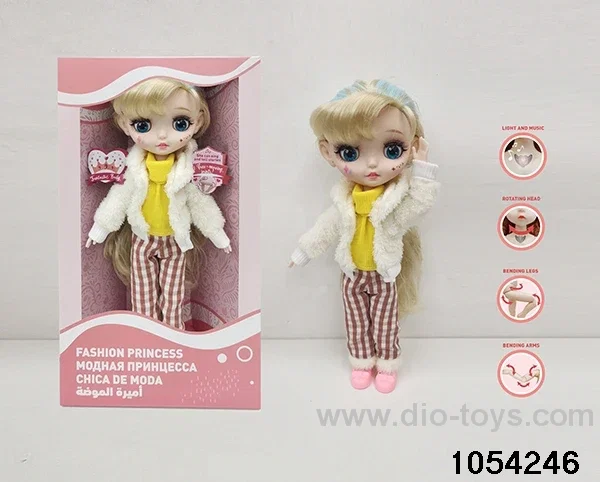 12 inch 11 jointed doll in window box