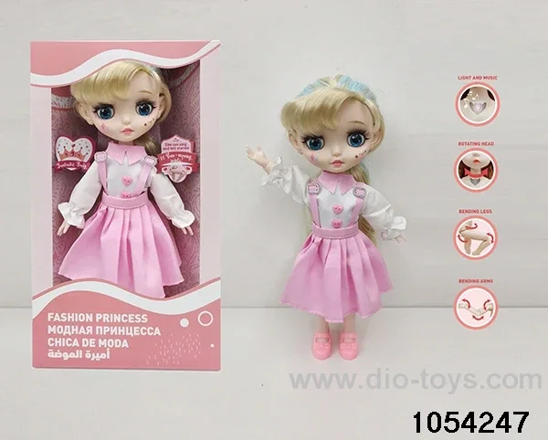 12 inch 11 jointed doll in window box