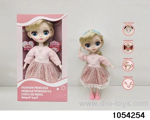 12 inch 11 jointed doll in window box