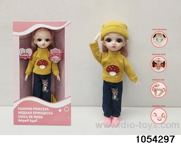 12 inch 11 jointed doll in window box