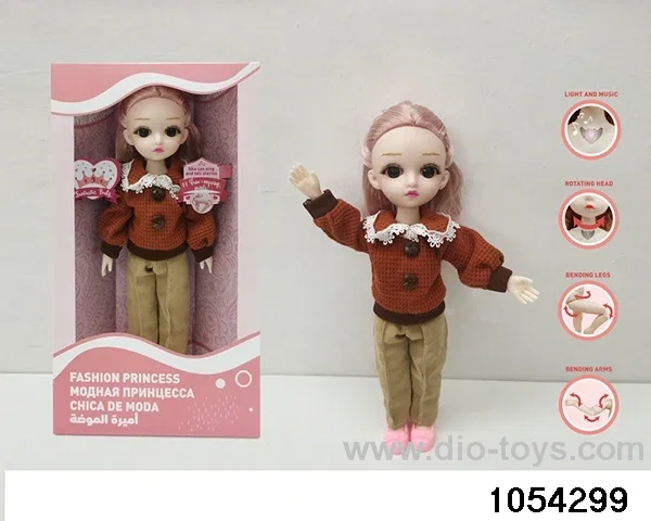 12 inch 11 jointed doll in window box
