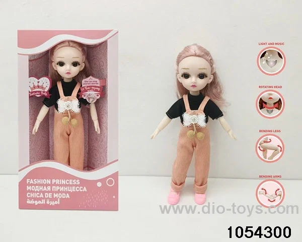 12 inch 11 jointed doll in window box