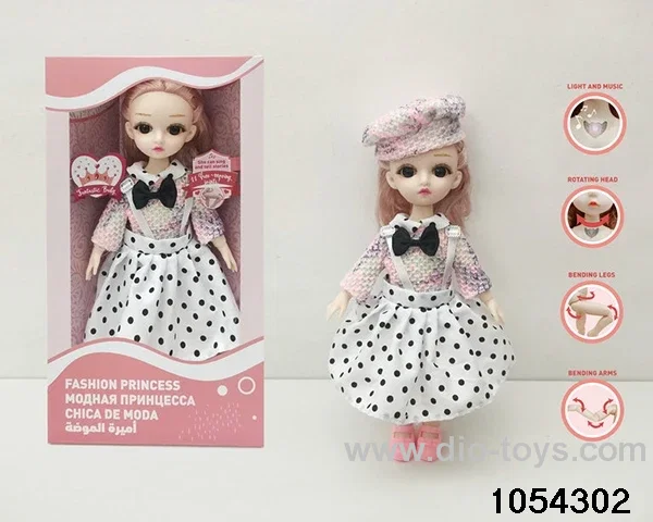 12 inch 11 jointed doll in window box