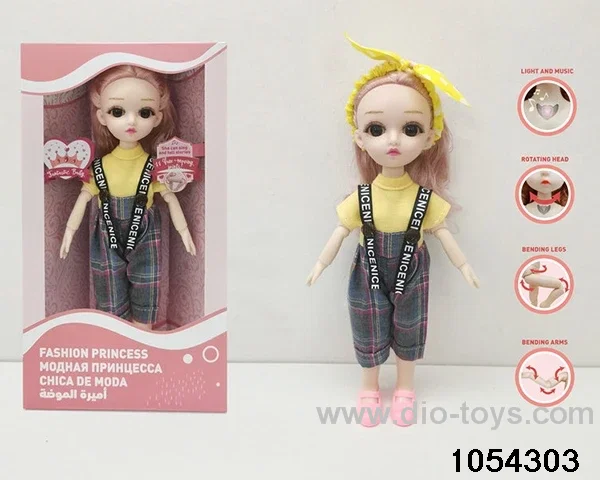 12 inch 11 jointed doll in window box