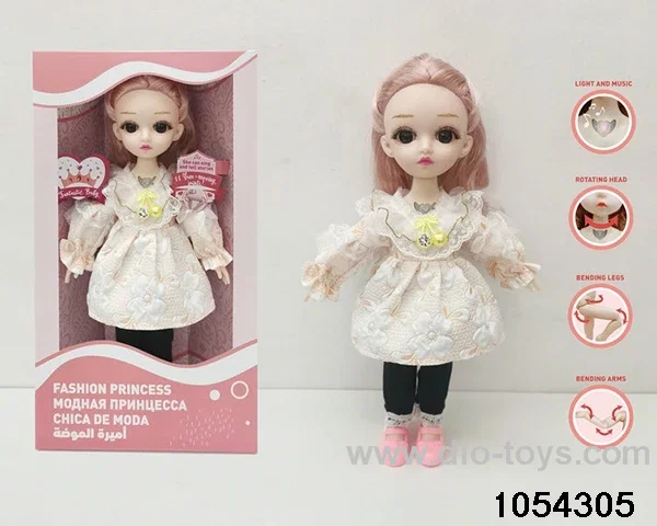 12 inch 11 jointed doll in window box