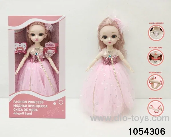 12 inch 11 jointed doll in window box