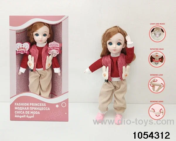 12 inch 11 jointed doll in window box