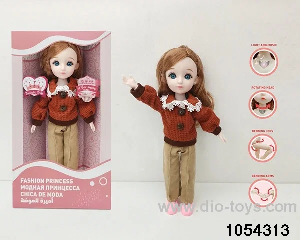 12 inch 11 jointed doll in window box