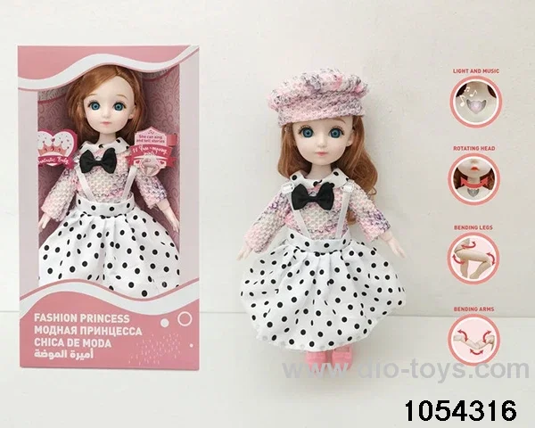 12 inch 11 jointed doll in window box