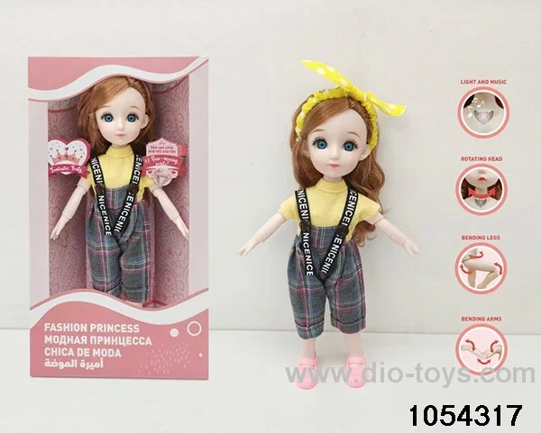 12 inch 11 jointed doll in window box