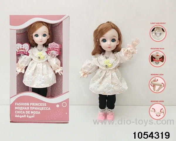 12 inch 11 jointed doll in window box