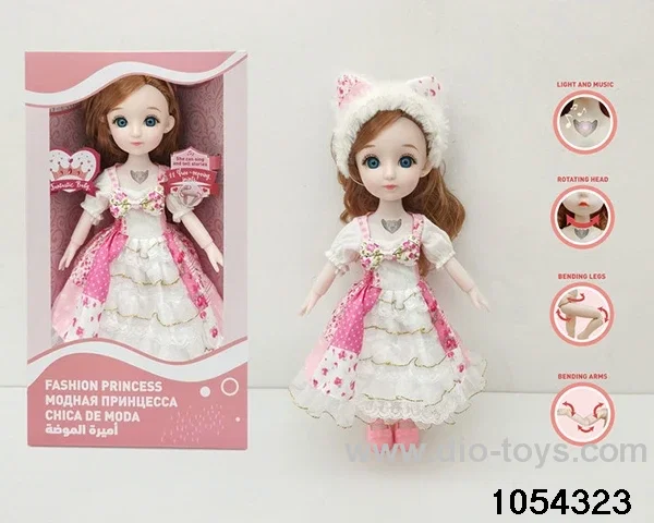 12 inch 11 jointed doll in window box