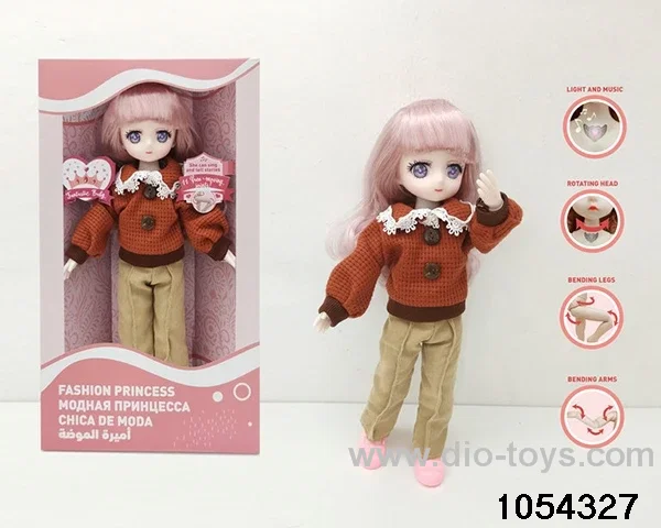 12 inch 11 jointed doll in window box