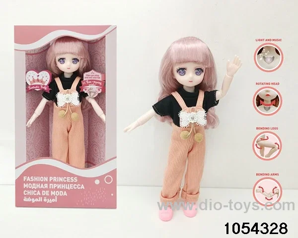 12 inch 11 jointed doll in window box