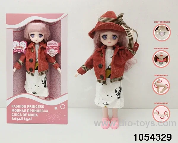 12 inch 11 jointed doll in window box