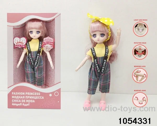 12 inch 11 jointed doll in window box