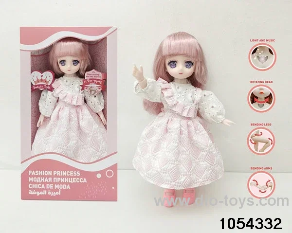 12 inch 11 jointed doll in window box