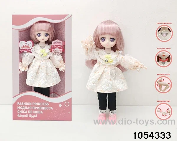 12 inch 11 jointed doll in window box