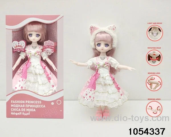 12 inch 11 jointed doll in window box