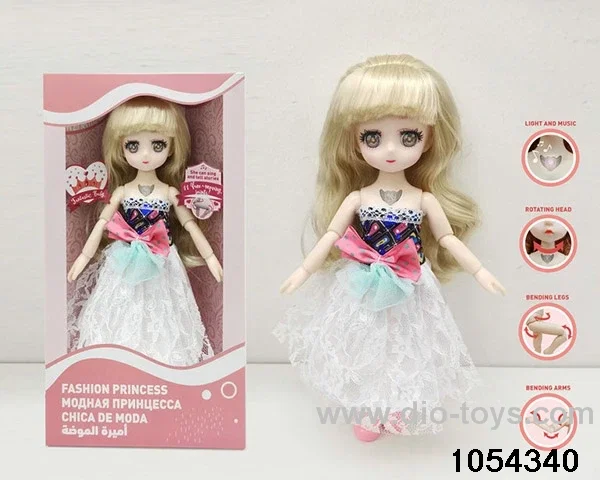 12 inch 11 jointed doll in window box