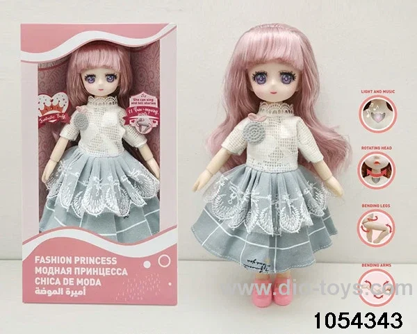 12 inch 11 jointed doll in window box